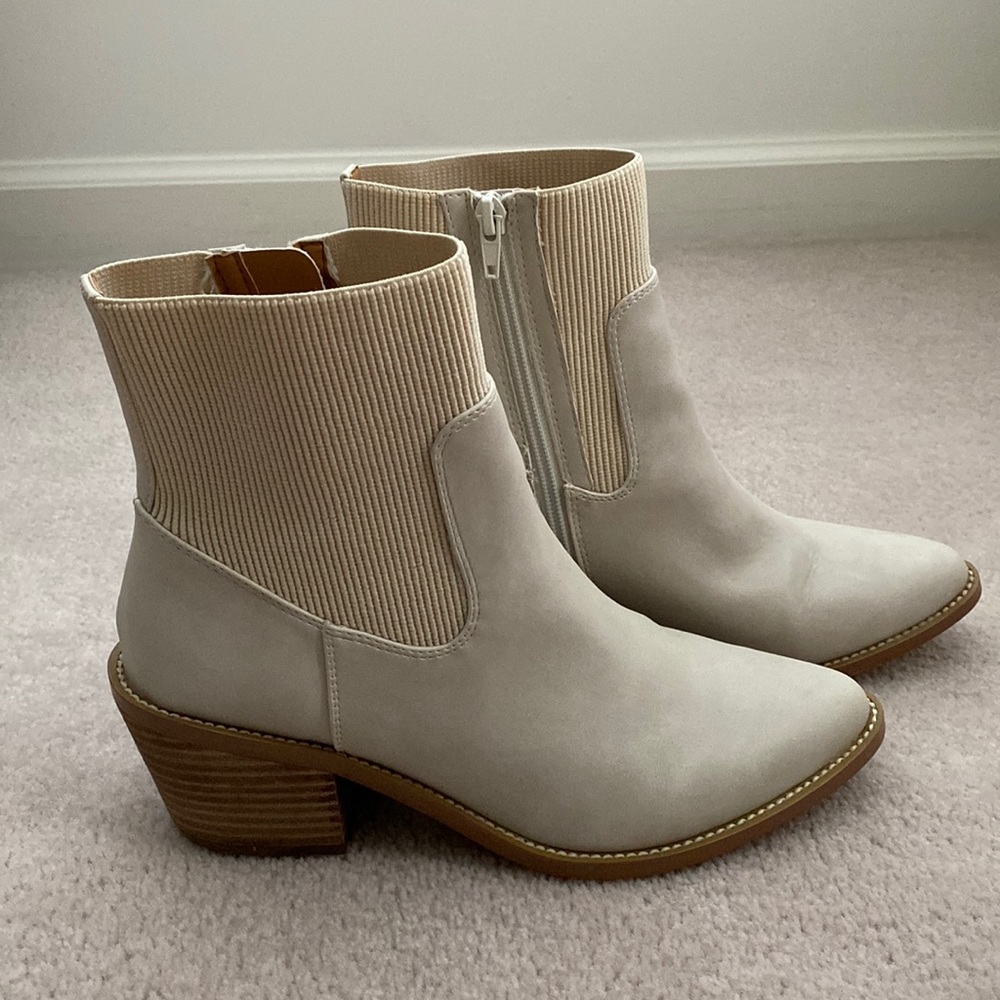 White/Taupe Dolce Vita Boots